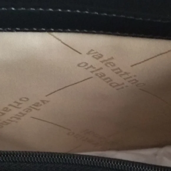 SOLD! NWT VALENTINO ORLANDI Black Leather Quilted Front Satchel Crossbody bag - Picture 11 of 15